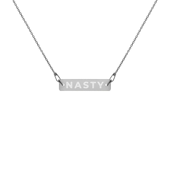 Nasty Woman Engraved Necklace - Shrill Society 