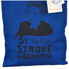 S is for Simone de Beauvoir Tote Bag by Grow Wild Studio - Shrill Society 