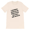 A Woman Should Be Whatever She Wants Shirt - Shrill Society 